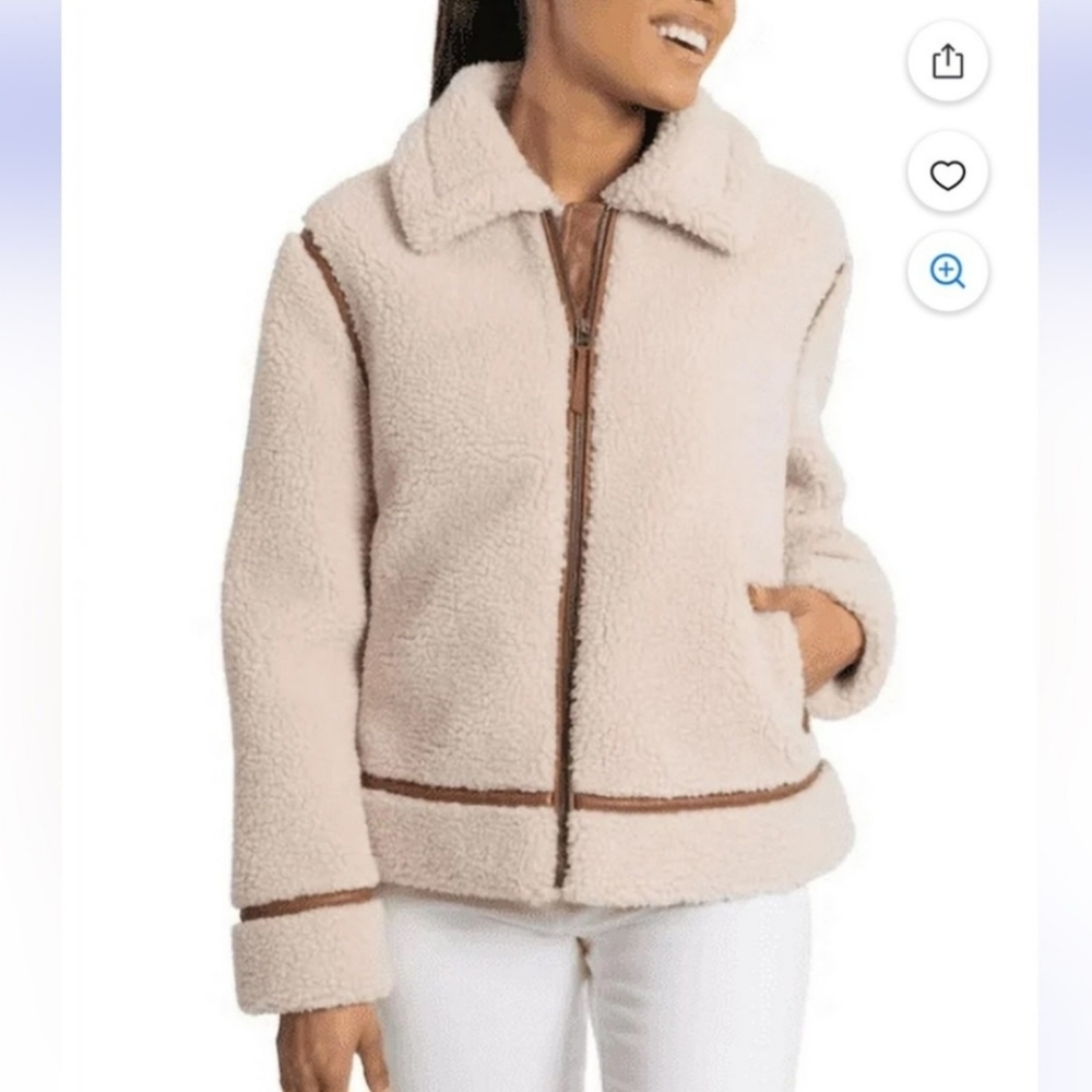 BearPaw Women's Tan Teddy Jacket